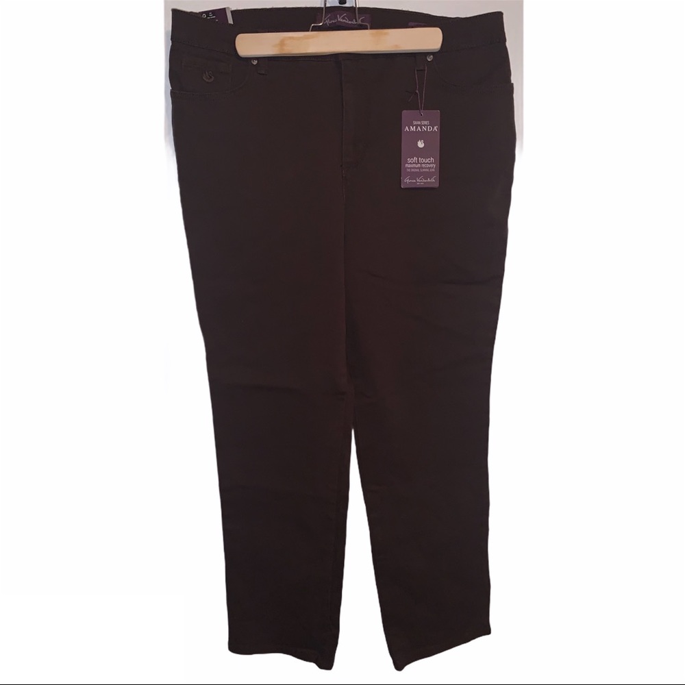 Gloria Vanderbilt Brown Denim Amanda Classic Jeans
